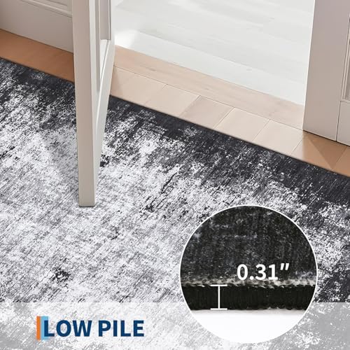 GarveeHome 3x5 Entryway Rug Washable Modern Abstract Small Grey - Image 4