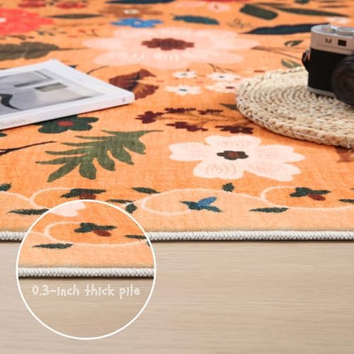 Rugcomf Area Rug 5x7 Washable - Image 4