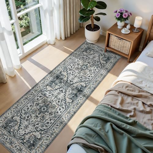 Joydeco Washable 2x6 Hallway Runner Vintage by JOYDECO