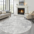LOONGRUG Round Rug 7x7 Washable Neutral Modern Rug by LOONGRUG