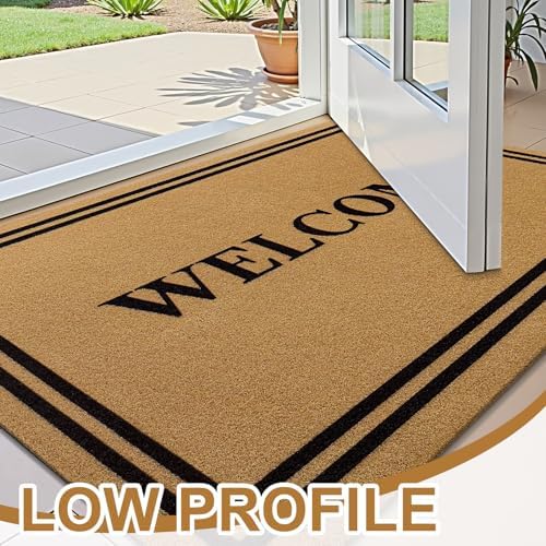 OLANLY Front Door Mat 71x34, Low Profile Doormat - Image 3