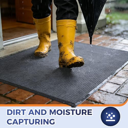 Commercial Floor Mat, 4 x 15 FT Extra Large Door Mat, Indoor/Outdoor Entrance - Image 2