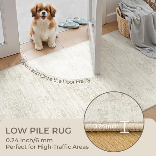2x12 Runner Rug Non Slip, Washable Hallway Runner Rug - Image 6