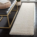 SAFAVIEH Milan Shag Collection 2' x 8' Ivory SG180 Solid Non-Shedding Living by Unknown