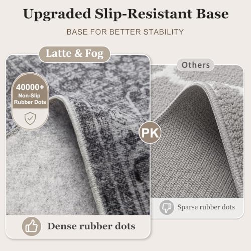 2.6x8 Small Vintage Washable Area Rug - Image 2