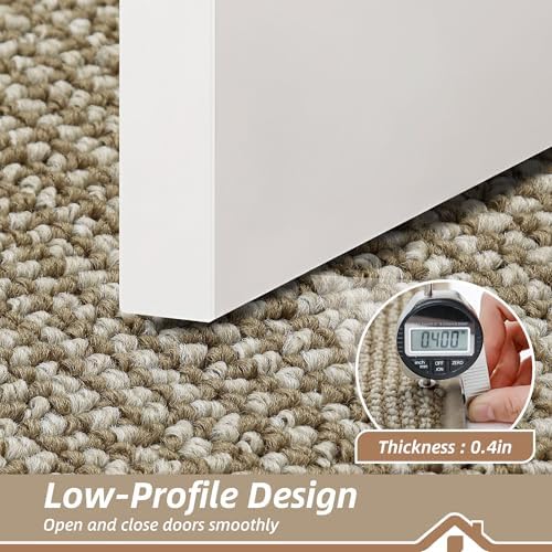 BEQHAUSE Dirt Trapper Door Mat 24" x 60", Non-Slip Washable, Light Beige - Image 4