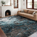 GarveeHome Abstract Area Rugs 5x7 Ultra-Soft Modern Indoor Blue Green by GarveeHome