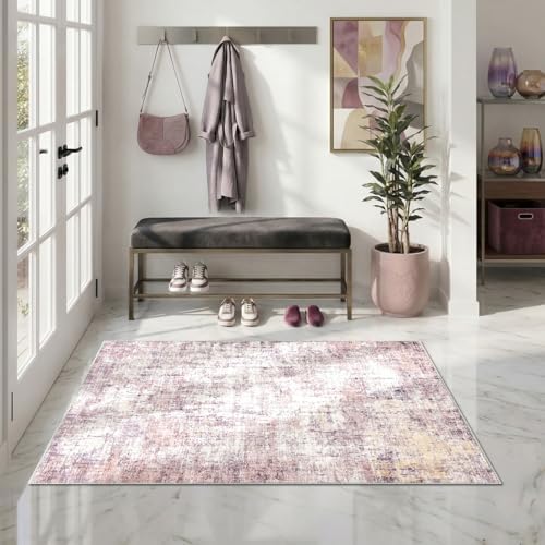 Abstract Area Rug 3x5 Ft Washable Rugs - Image 5