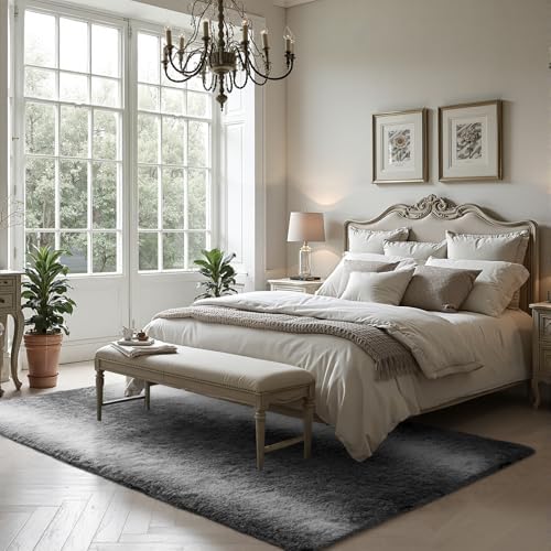 Zentavio Grey White Gradient Area Rugs - Image 5