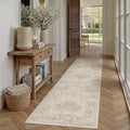 HUGEAR Light Brown 2x8 Runner Rugs Washable by HUGEAR