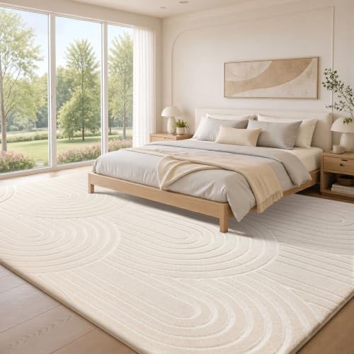 Sour Lemon 8x10 Area Rugs for Living Room Bedroom, Large Carpet Rug White - Image 7