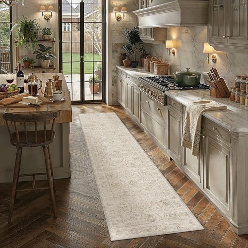 PureCozy 2x8 Beige Neutral Runner Rug - Image 2