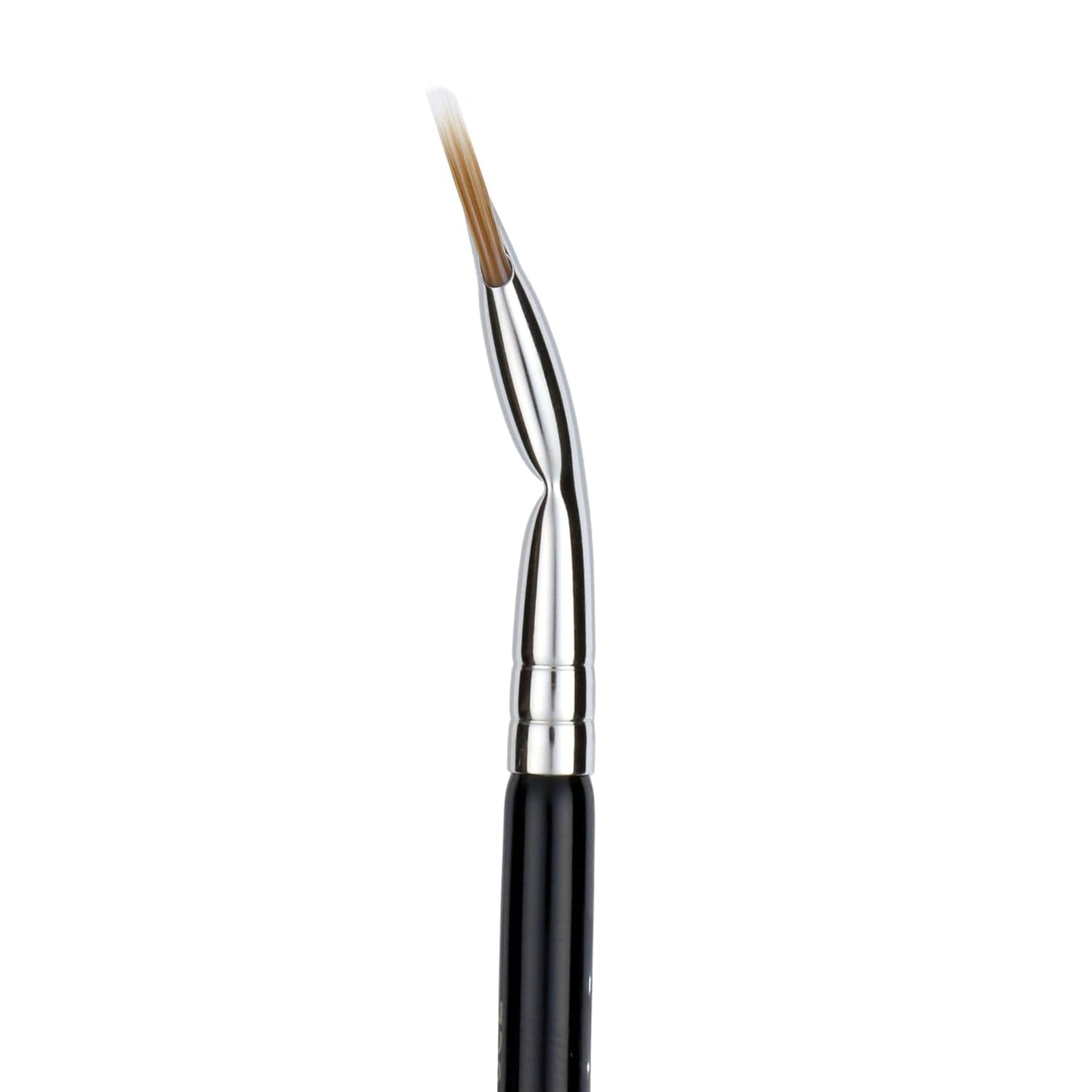 Bdellium Tools Professional Makeup Brush - Maestro Series 730 Bent Mascara Fan - With Soft Synthetic Fibers, For Applying Mascara (Black, 1pc)
