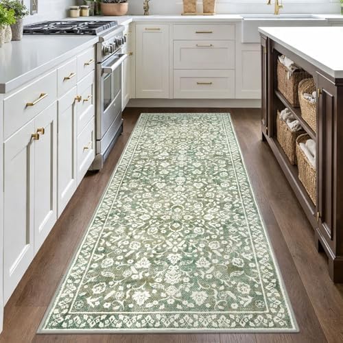 Washable Vintage 3x8 Runner Rug Non Slip Runners - Image 3