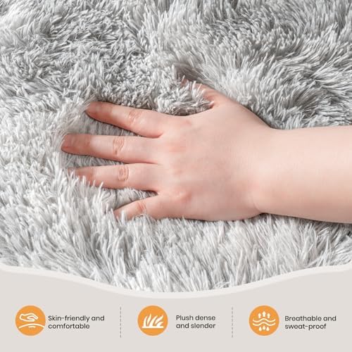 Zentavio Grey and White Area Rugs - Image 2