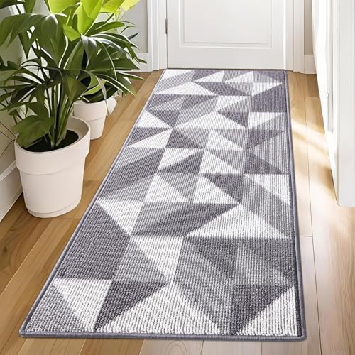 OLANLY Door Mat Indoor Entrance Washable 70x23, Odor-Free Low-Profile Front by OLANLY