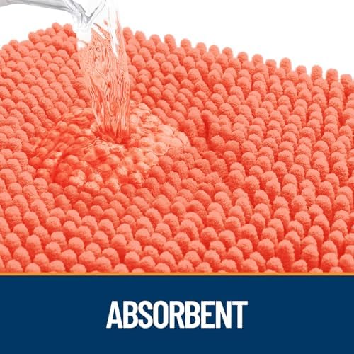 OLANLY Dog Door Mat for Muddy Paws 59x32, Super Absorbent Chenille Mud Mat - Image 3