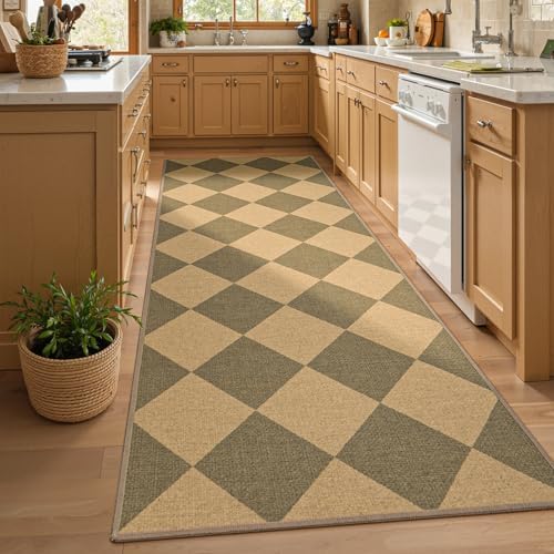 Lessymo Checkered Runner Rug 2.6x8 - Image 7