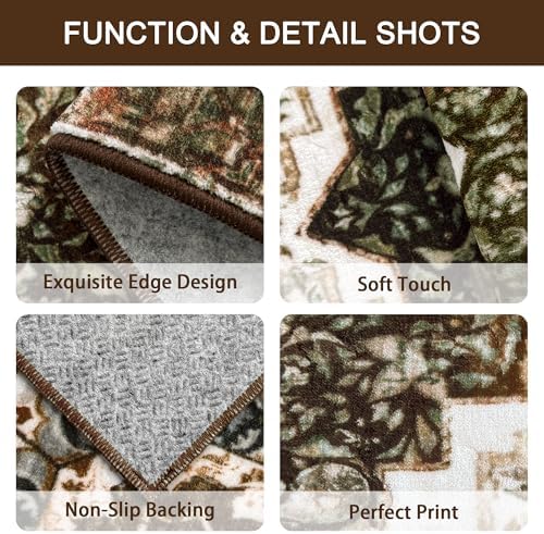 Kitchen Rugs Sets of 3 100% Non Slip Washable Kitchen Mats - Image 5