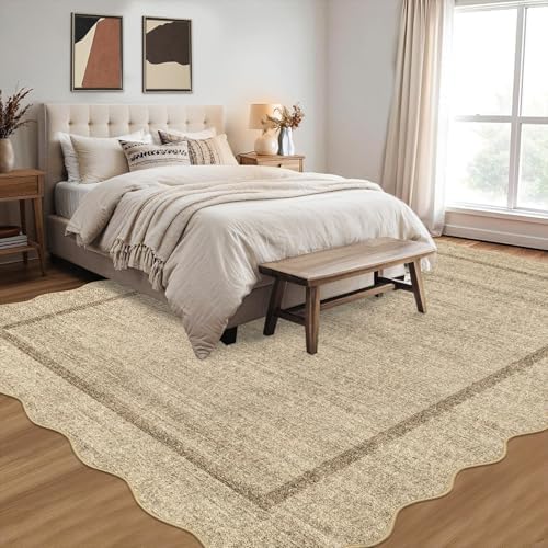 GarveeHome Scalloped Washable Rugs 8x10 Area Rugs - Image 2