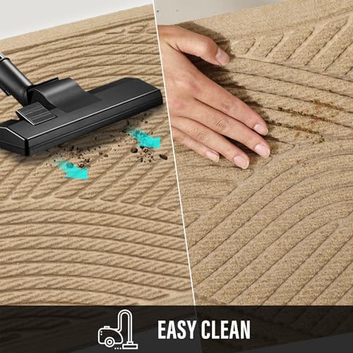 HIYARD Sturdy Front Door Mat, Absorbent Muddy Dirt Resist Welcome Door Mats - Image 7
