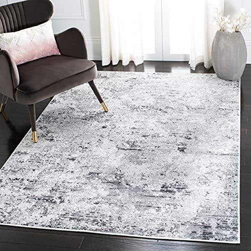 SAFAVIEH Amelia Area Rug 3'x5', Modern Grey & Ivory ALA705G by Unknown