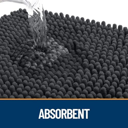 OLANLY Dog Door Mat for Muddy Paws 54x24, Super Absorbent Chenille Mud Mat - Image 3