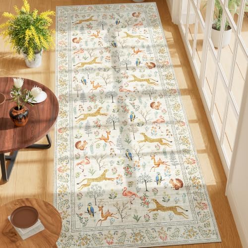 DUKINO 3x7 Hallway Runner Rug, Non Slip Animal Kitchen Runner Rug - Image 3