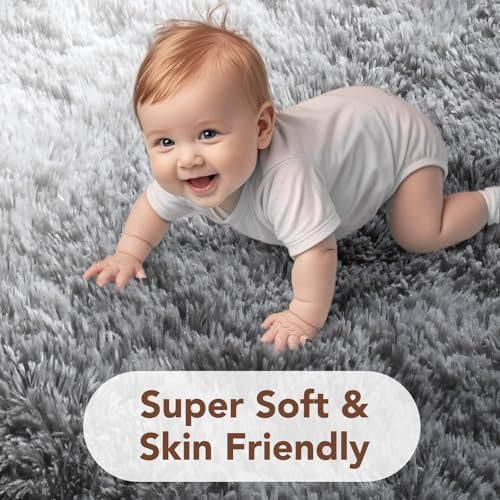 FinRèc Home 4x6 Non-Slip Fluffy Area Rugs - Image 3