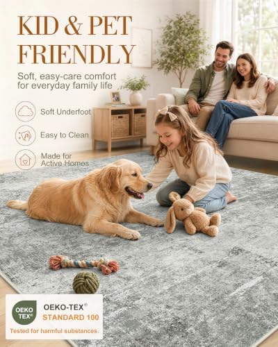 OLANLY 3x5 Washable Accent Rug, Soft Non Slip Carpet - Image 5