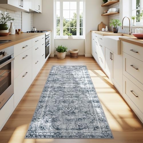 Joydeco 2x5 Hallway Runner Rug, Boho Vintage Washable Rugs - Image 3