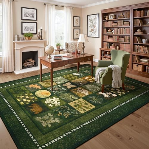 Tepook 8x10 Dark Green Area Rugs - Image 4
