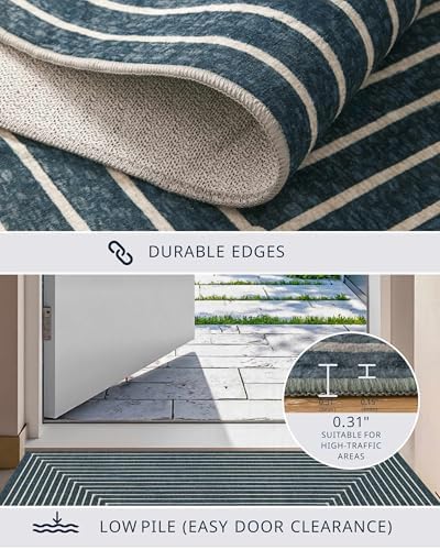 2x3 Entryway Rug Small Modern Abstract Door Mat - Image 4