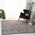 SAFAVIEH Florida Shag Square Rug 10', Soft Grey & Light Blue SG455-1160 by Unknown