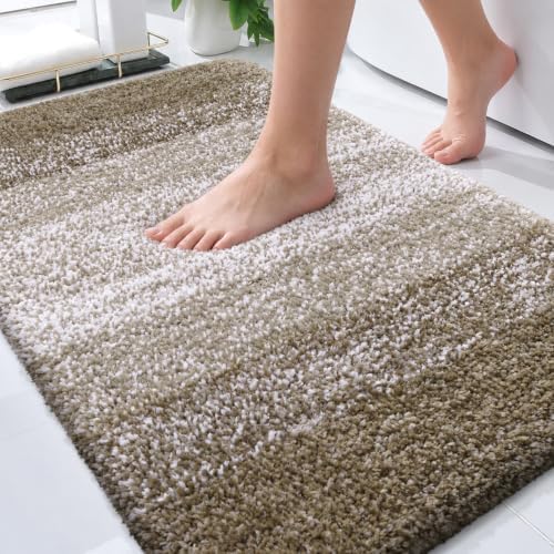 OLANLY Bathroom Rugs Mat 34x21, Extra Soft Absorbent Microfiber Bath Rugs by OLANLY
