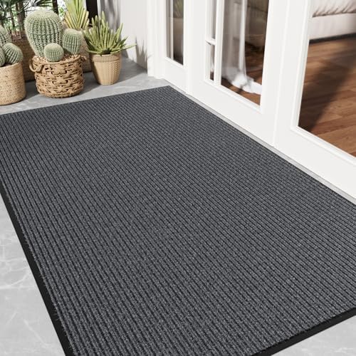 Front Door Mat, Non-Slip Welcome Mat, Absorbent & Dirt Resistant, Low Profile by EZ2LIVE