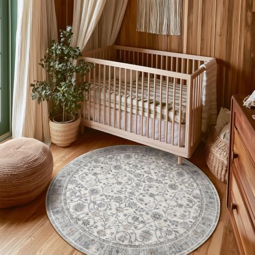 Machine Washable Rugs for Living Room: 4x4 Area Rugs for Bedroom - Image 5