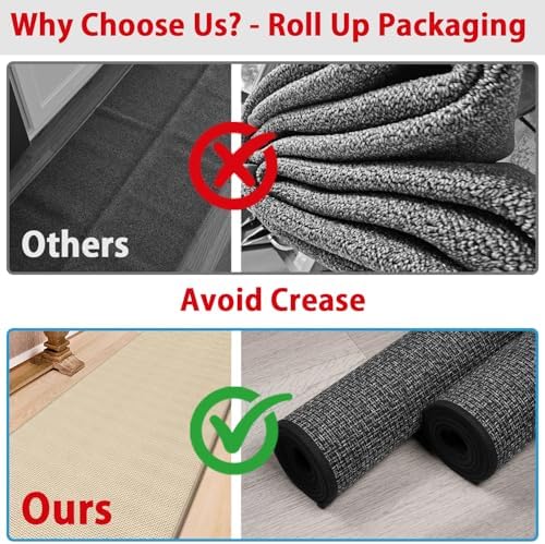 GOYLSER 10 ft Washable Runner Rug Jute Carpet Runner - Image 4
