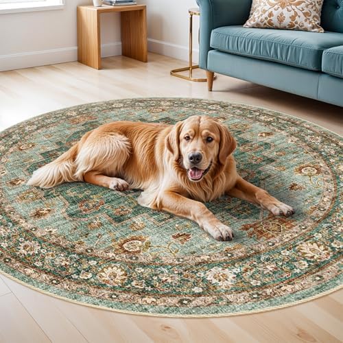 Soft Round Rug 4ft: Washable Circle 4ft Rug - Image 6