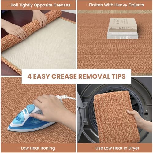 IOHOUZE Washable Runner Rug 2x8 Non Slip Rubber Backed Hallway Runner Entryway - Image 3