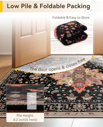 RELEANY Washable Area Rug - Image 6