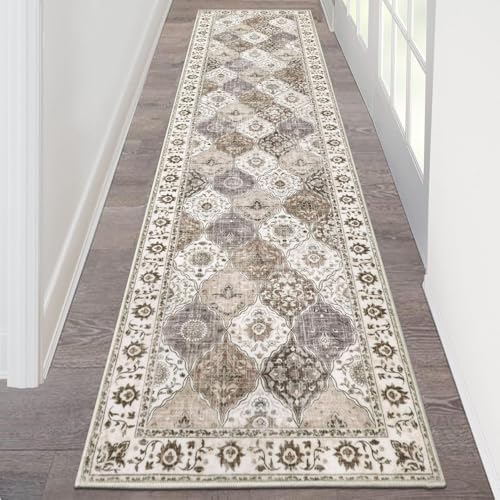 HEBE Hallway Runner Rug 2'x8', Washable Non Slip Kitchen Rug Runner by HEBE