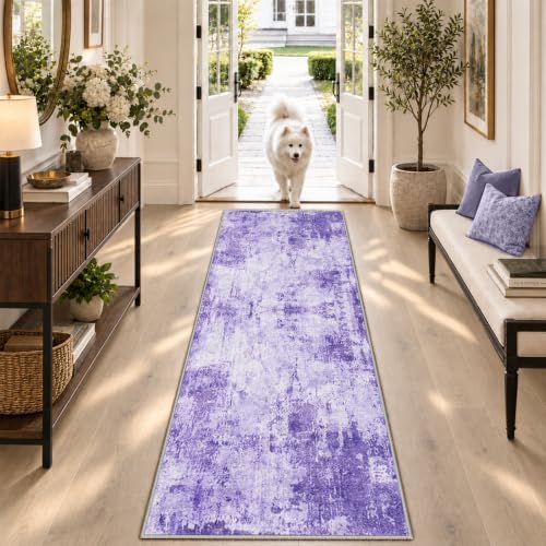 RELEANY Washable Runner 2'x6' Abstract Area Rug by RELEANY