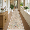 2x12 Floral Runner Rug for Hallway Washable Kitchen Runner Rug by NakedCloud