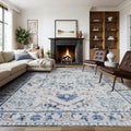 Joydeco 8x10 Area Rugs for Living Room, Non Slip Machine Washable Vintage Rug by JOYDECO