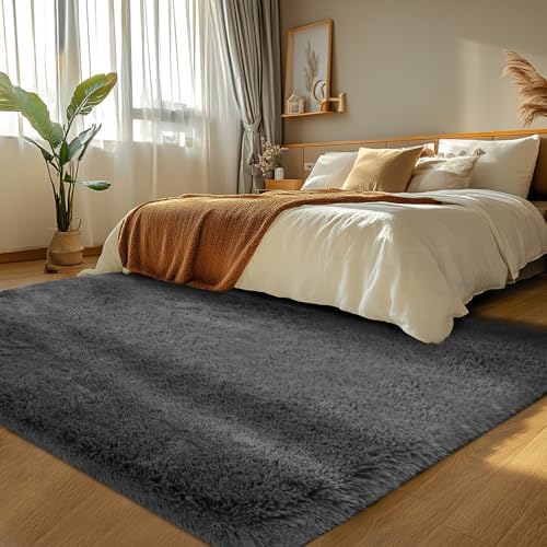 Fluffy 4x6 Area Rugs for Bedroom: Ultra Soft Fluffy Carpet by TOPMAXCS