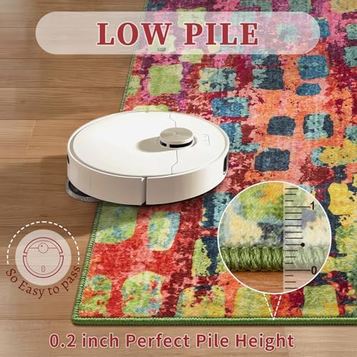 Tangsoo Abstract 2x4 Washable Rug - Image 2