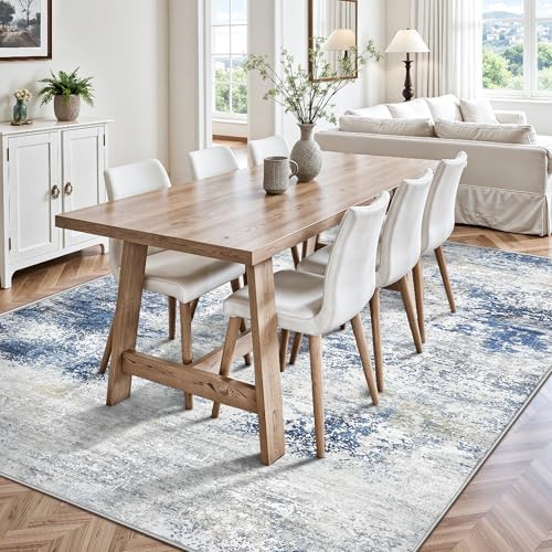 6x9 Area Rugs, Abstract Modern Ultra Soft Washable Rug, Non Slip Carpet - Image 4