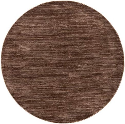 SAFAVIEH Vision Round Rug 5', Modern Tonal Brown VSN606E - Image 3