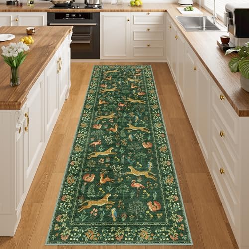 DUKINO 2x10 Kitchen Runner Rug, Soft Non Slip Animal Washable Rug - Image 5